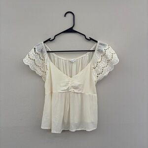 Love on a Hanger White Lace T-Shirt